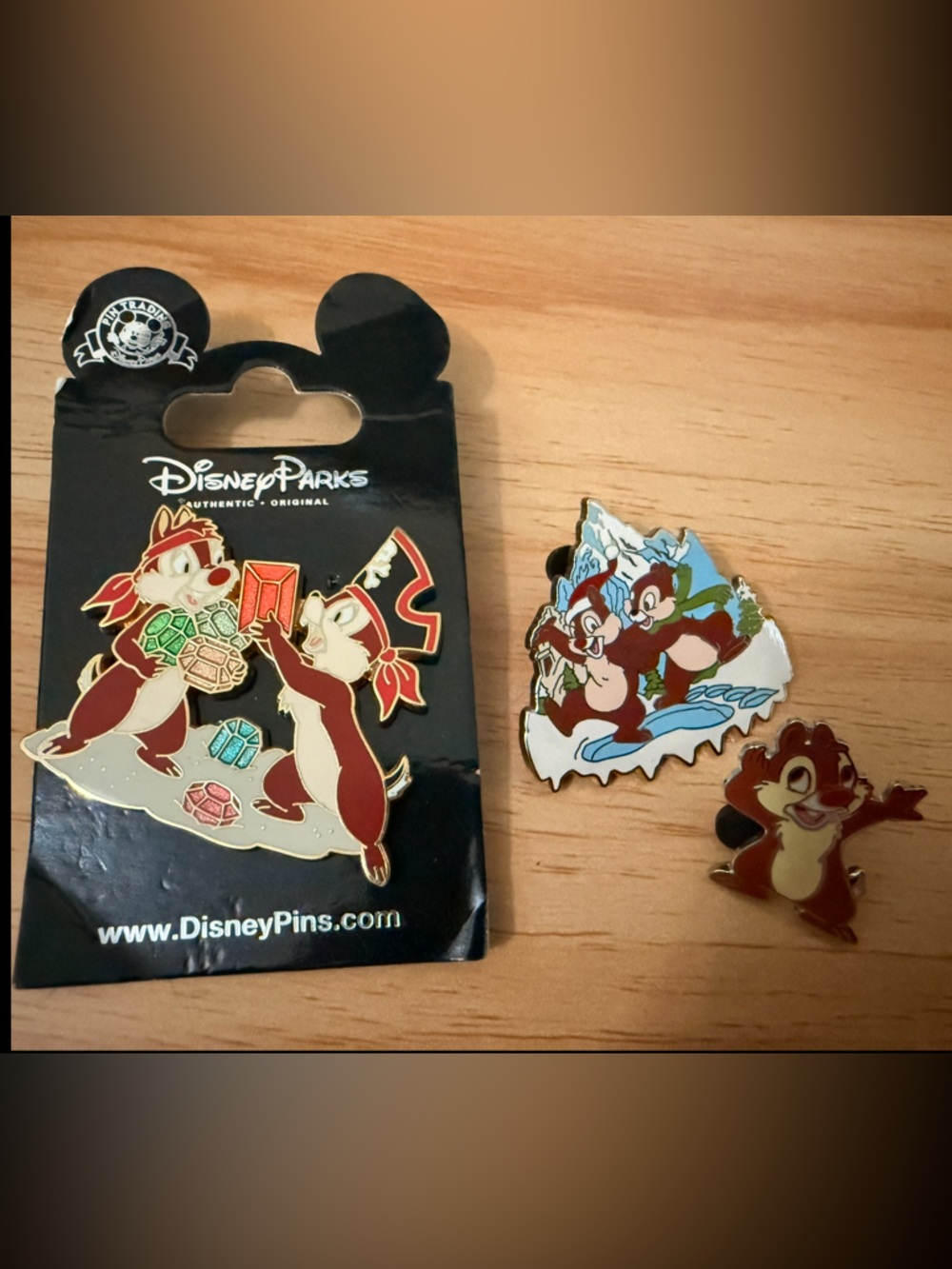 Disney Pin Trading Chip N Dale Pirate Everest Set of 3 Pins